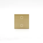 Z-Switch 2-es (2G) kis üveg kapcsoló panel Arany Vásárlói kedvenc