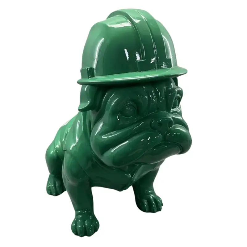 Munkás bulldog - szobor Csak ma