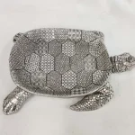 Biztonságos vásárlás Nagy ezüst teknős - dekorációs tál