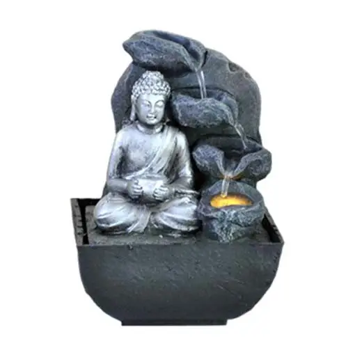 Ezüst Buddha - beltéri csobogó Expressz kézbesítés