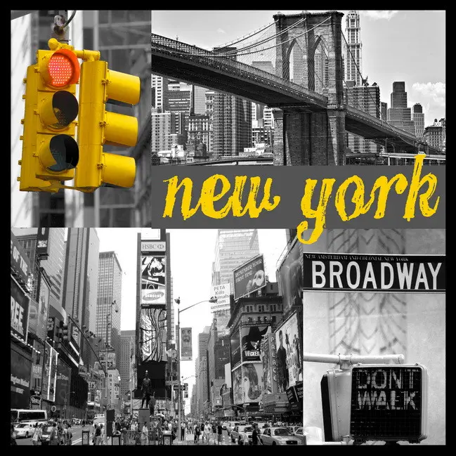 Sárga New York - vászonkép Nézd meg most