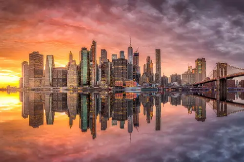 New York-i este - vászonkép Biztonságos fizetés