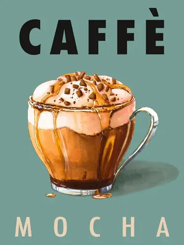 Expressz kézbesítés Mocha - vászonkép