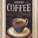 Nézd meg most Roasted coffee - keretezett olajfestmény