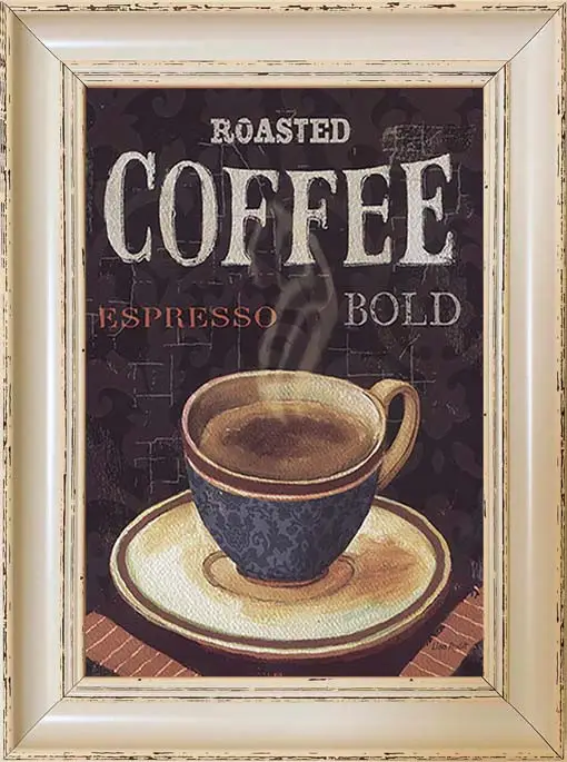 Nézd meg most Roasted coffee - keretezett olajfestmény