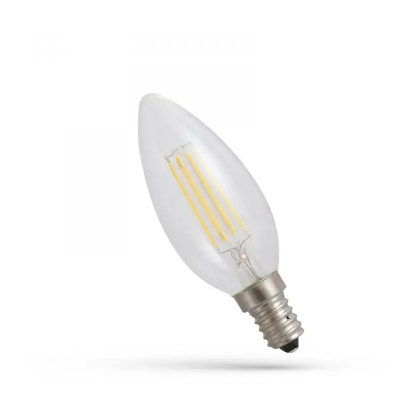 Bestseller LED CANDLE E-14 230V 6W COG 1800K CLEAR SPECTRUM
