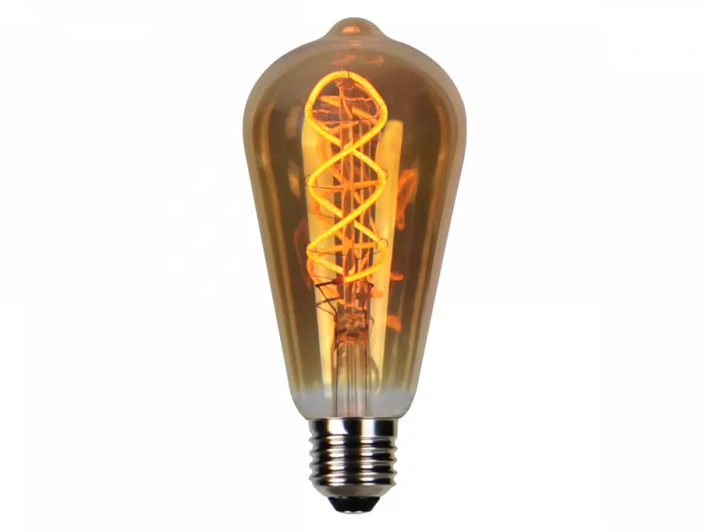 LED line PRIME LED bulb E27 4W 1800K 210lm 220-240V FILAMENT ST64 RETRO VINTAGE GOLD DIMMABLE Újdonság
