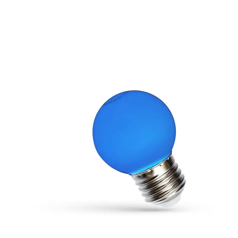 LED Kisgömb E27 230V 1W kék Biztonságos fizetés