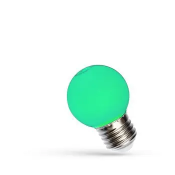 LED Kisgömb E27 230V 1W zöld Legnépszerűbb