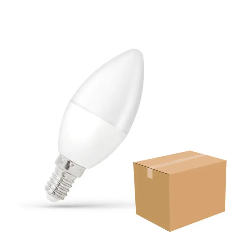 LED Gyertya E14 230V 8W WW - kartonos (100 db) Legkelendőbb