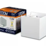 LEDline LEDOM Outdoor wall mounted luminaire LED 2x3W 3000K IP54 white CUBE Nézd meg most