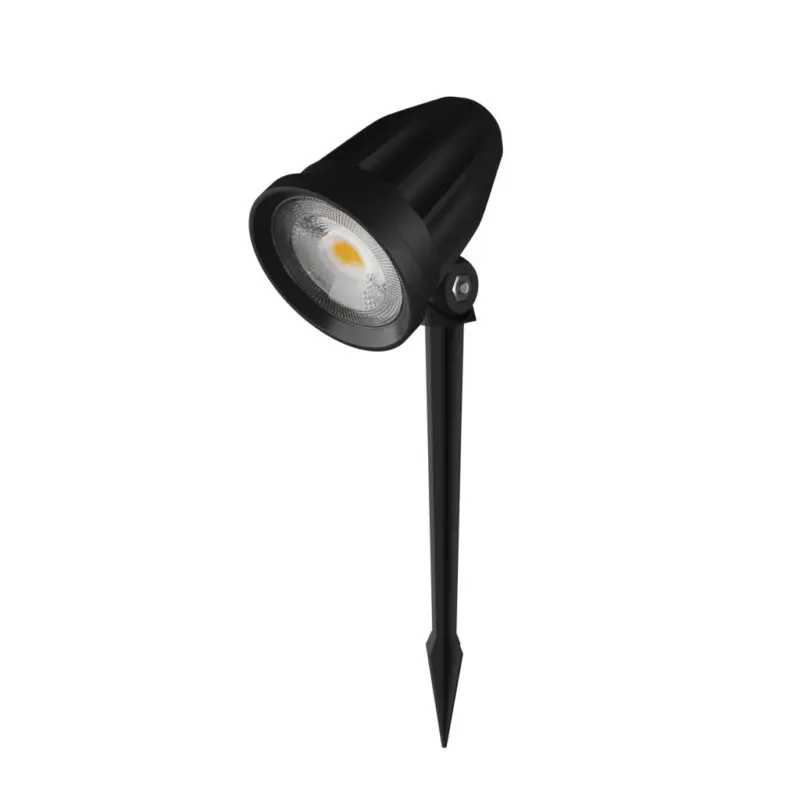 FLORI LIGERO GARDEN LAMP 6W CW 230V 40st IP65 53x77MM + 145MM SPIKE BLACK Szezonális akció