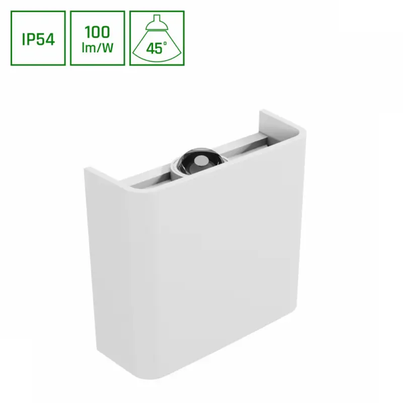 LUNARIX SCONCE 2W CCT 230V IP54 Ra90 110x100x40mm WHITE, up/down light Különleges ajánlat