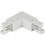 Connector L for 3 phase trak LUMICANTO left white PRIME Vedd meg most