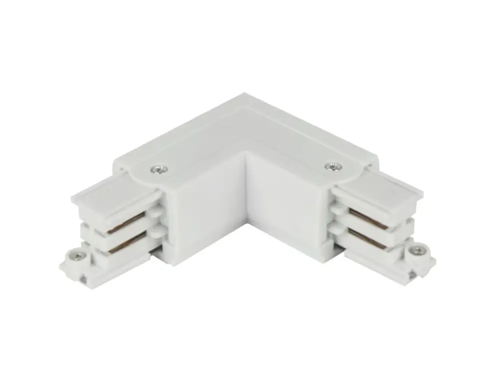 Connector L for 3 phase trak LUMICANTO left white PRIME Vedd meg most