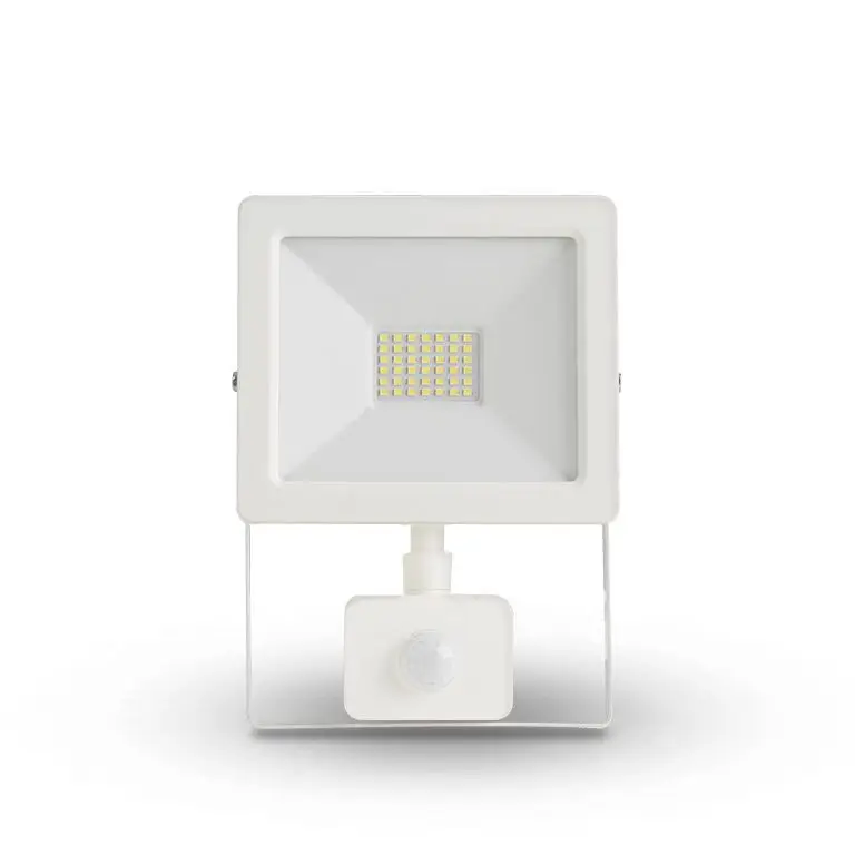 Szuper akció Asalite LED Fehér Reflektor Slim 30W 4500K (2700 lumen) + Mozgásérzékelő Szenzor