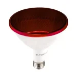 Rendeld meg most V-TAC Vízálló színes LED izzóE27 PAR38 17W 100° piros IP65 spot - 92065