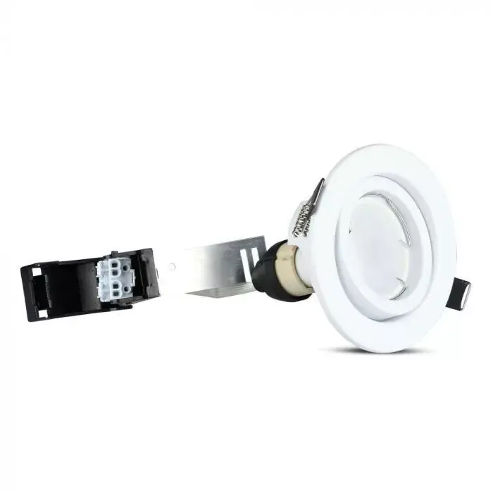 V-TAC LED spotlámpacsomag (3 db+ 3 db fehér keret) GU10 MR16 5W 110° 6400K spot - 8883 Vedd meg most