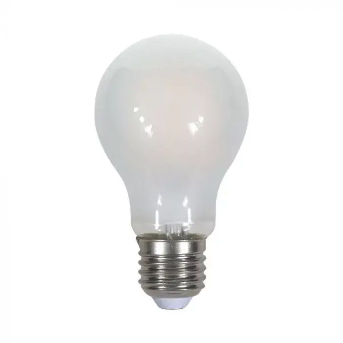 Biztonságos vásárlás V-TAC Opál LED izzó filament COGE27 A60 5W 6400K gömb - 7180