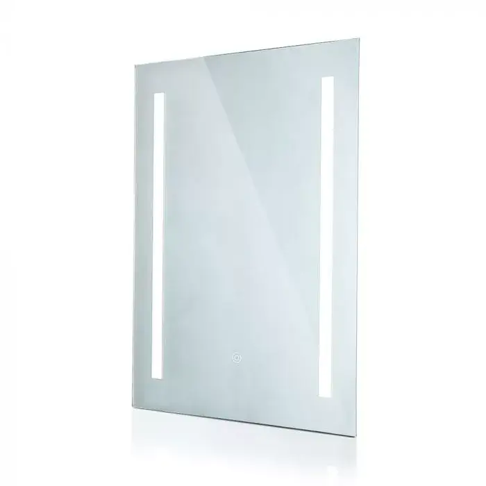 V-TAC LED Fali tükörvilágítás érintő kapcsolóval 3 az 1-ben, téglalap forma 37W IP44 - króm - 40461 Expressz szállítás