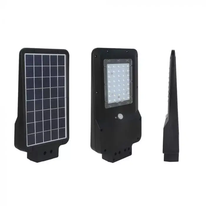 V-TAC LED utcai lámpa Napelemes (solar) 15W fekete színű 6000K - 8548 Szuper akció