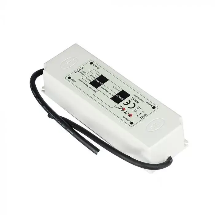 V-TAC LED Műanyagházas szerelhető vízálló tápegység 75W 6A 12V IP67 - 3235 Különleges ajánlat