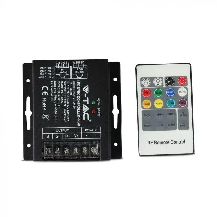 V-TAC LED RGB vezérlő 20 RF távirányítóval - 3339 Vedd meg most