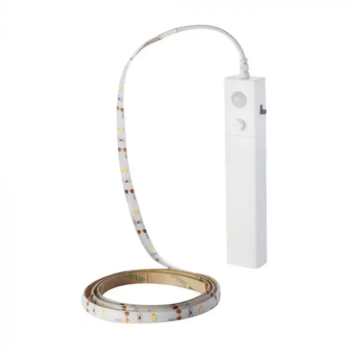 Akciós ár V-TAC LED elemes szalag mozgásérzékelővel 2.4W - 2700K - 2573