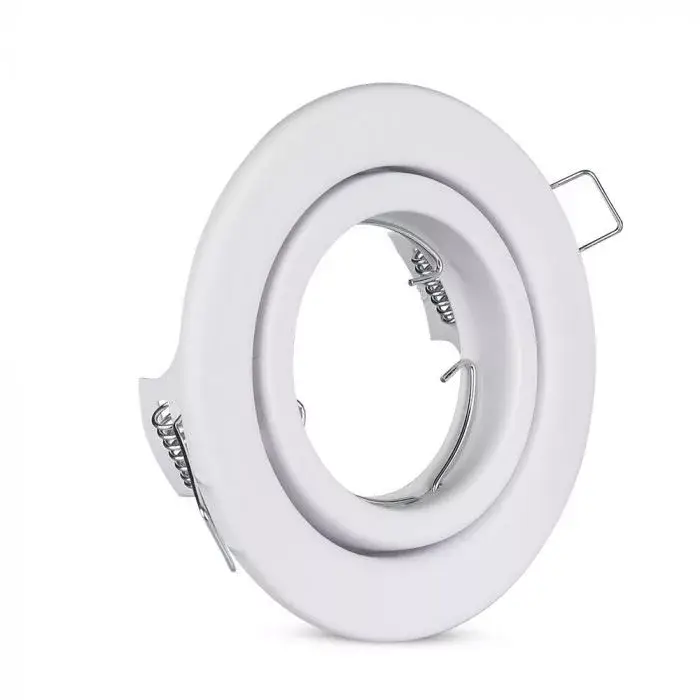 Legkelendőbb V-TAC Led GU10 Spot Keret Kerek Állítható Fehér - 3469