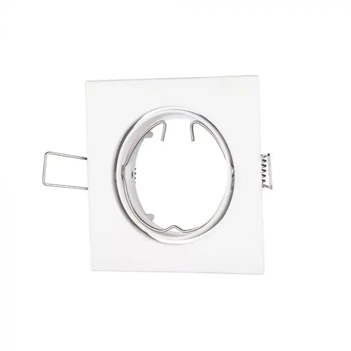 V-TAC Led GU10 Spot Keret Négyzet Alakú Állítható Fehér - 3590 Ne maradj le