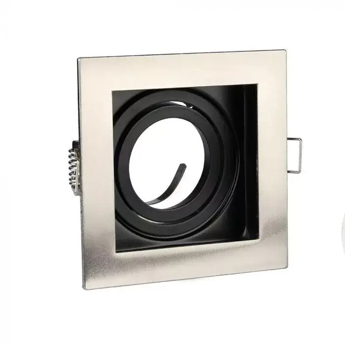 V-TAC Led GU10 Spot Keret Négyzet alakú matt króm - 3598 Expressz kézbesítés