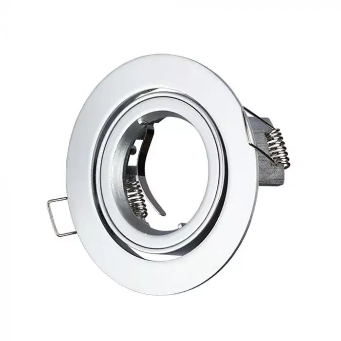 Expressz szállítás V-TAC Led GU10 Spot Keret Kerek Ezüstszürke - 3647