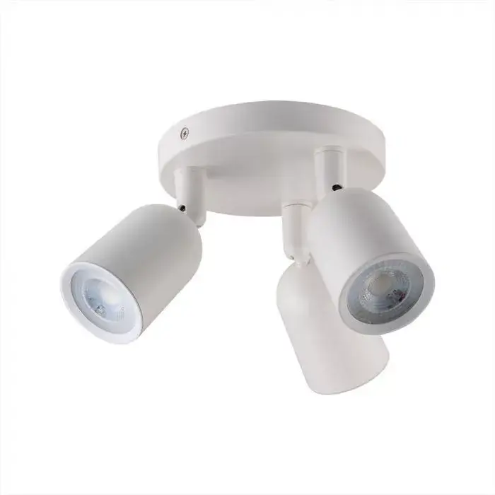V-TAC Led 3 x GU10 falra szerelhető lámpatest - fehér - 7982 Szuper akció