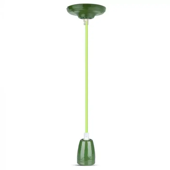 V-TAC E27 porcelán függeszték - zöld - 3805 Kihagyhatatlan ajánlat