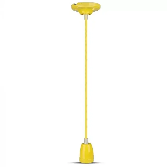 V-TAC E27 porcelán függeszték - sárga - 3809 Outlet