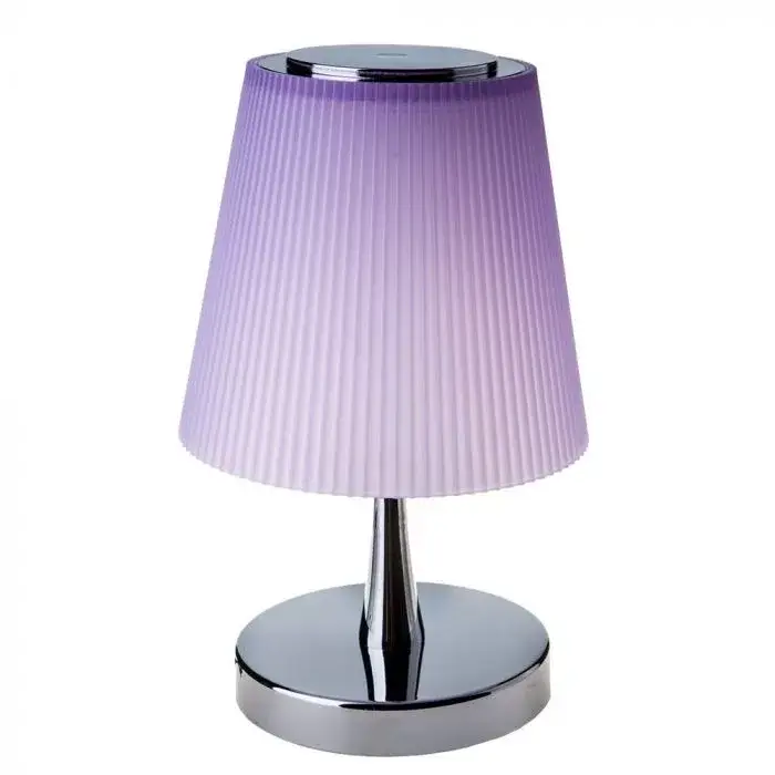 V-TAC 5W LED Asztali lámpa króm és lila színű 4000K - 8501 Népszerű