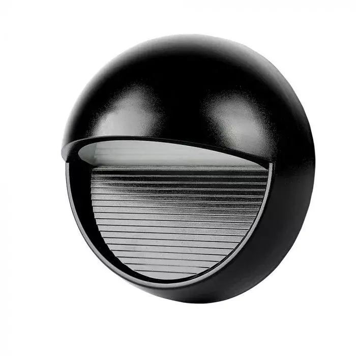 V-TAC Led lépcsőlámpa kerek forma 3W fekete 3000K - 1404 Vedd meg most
