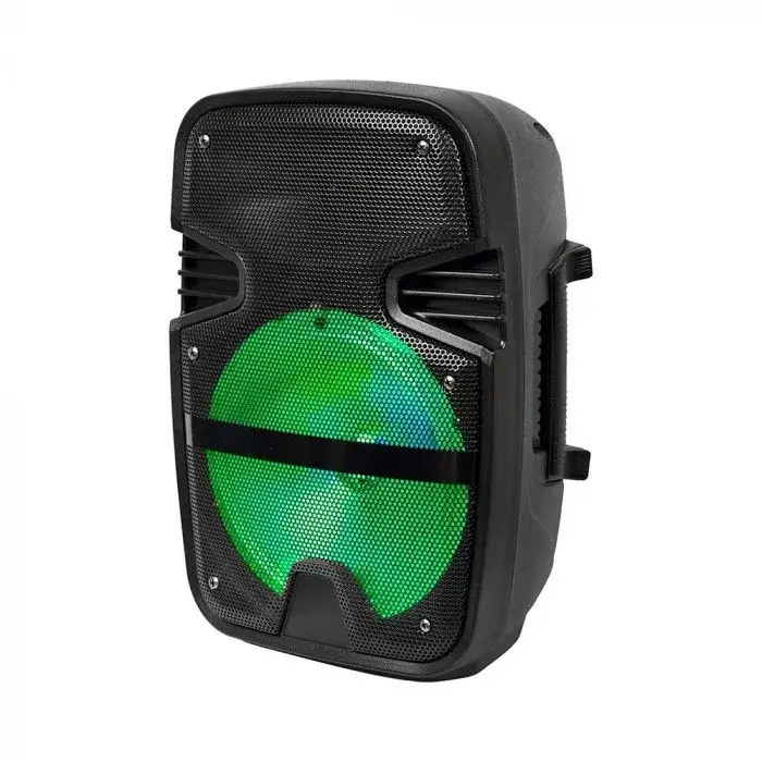 V-TAC 15W Tölthető party hangfal, vezetékes mikrofon, RF távirányítás, bluetooth RGB 8 inch - 7735 Olcsóbb