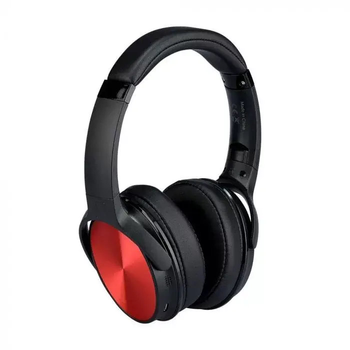 Rendeld meg most V-TAC Bluetoothos vezeték nélküli fejhallgató forgatható fej 500mAh piros - 7729