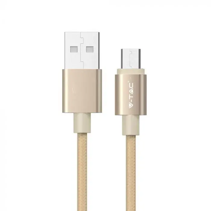 Ajánlat V-TAC 1M Micro USB kábel arany - platinum széria - 8490