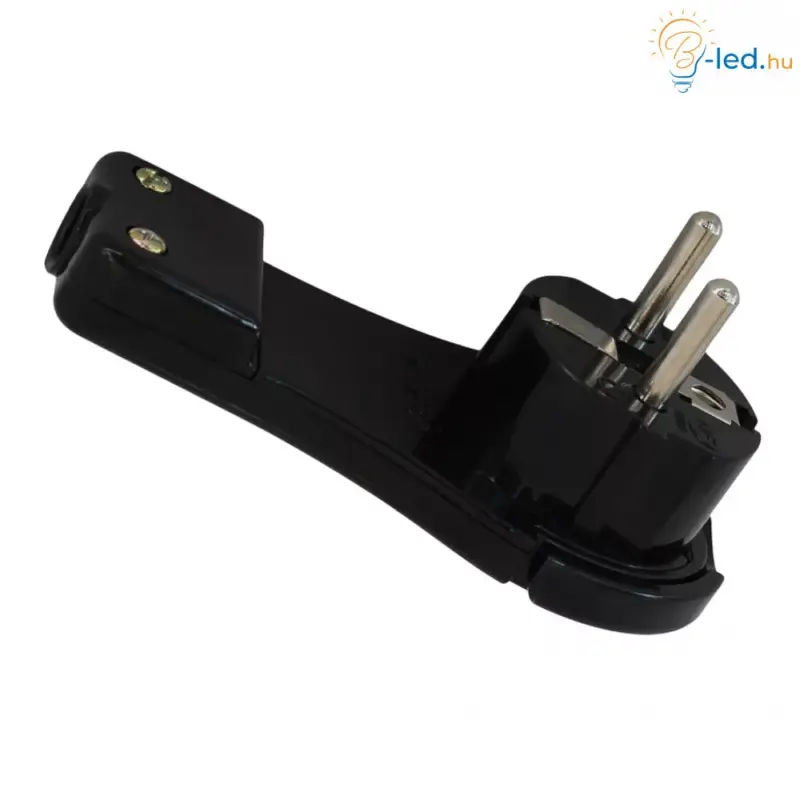 Commel csatlakozó lapos földelt dugvilla 16A 250V fekete- 290-502 Expressz szállítás