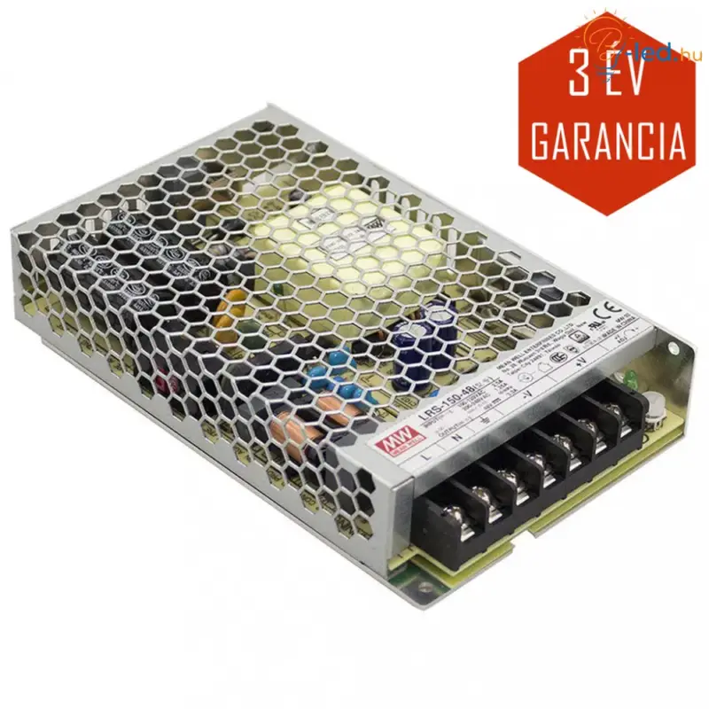 Ajánlat Mean Well LED Fémházas szerelhető tápegység 150W 6.5A 24V IP20 - LRS-150-24