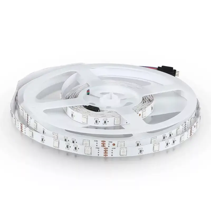 Szuper akció V-TAC LED szalag SMD5050 30LED/M 4W/M 12V IP20 RGB - 212124