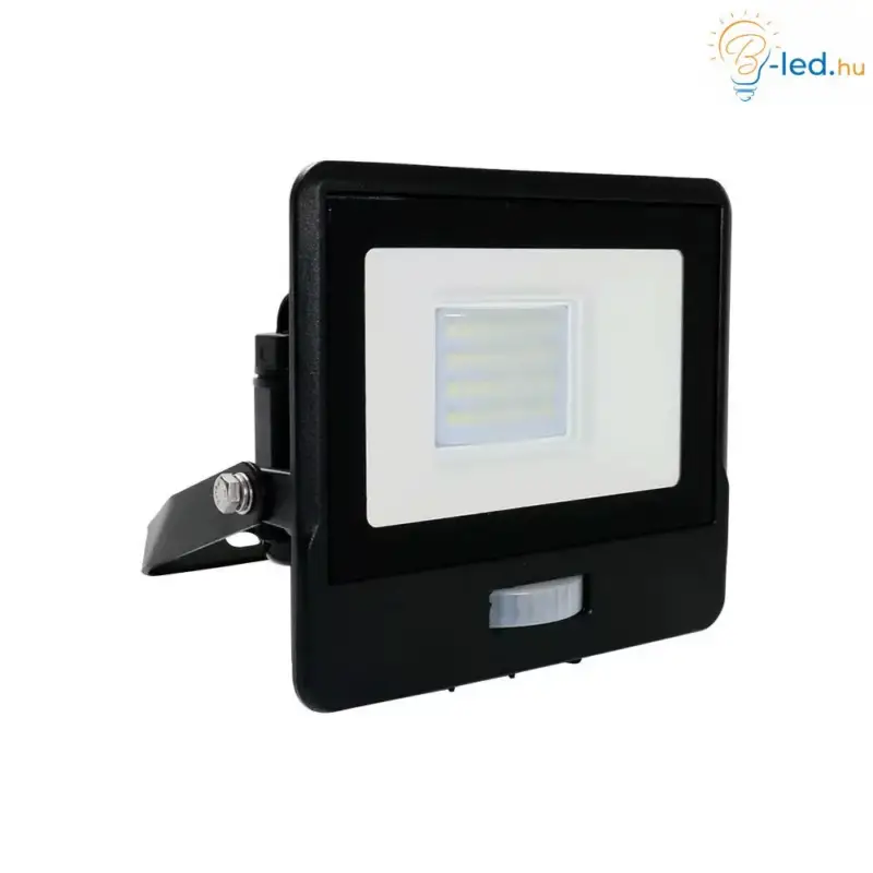 V-TAC 20W MOZGÁSÉRZÉKELŐS LED REFLEKTOR 100° 3000K FEKETE HÁZAS (SAMSUNG CHIP) - 20259 Outlet