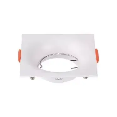 V-TAC Led GU10 Spot Keret négyzet beépíthető - fehér - 6634 Vásárlói kedvenc