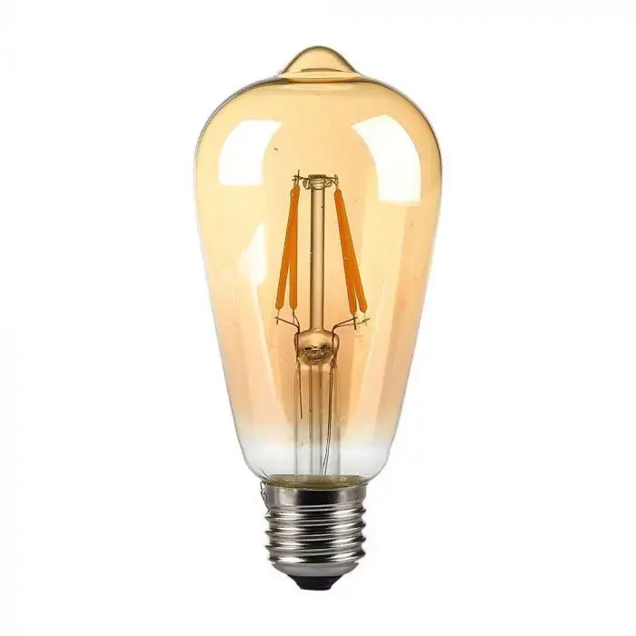V-TAC Borostyán LED izzó filament COGE27 ST64 8W 2200K - 214421 Olcsó