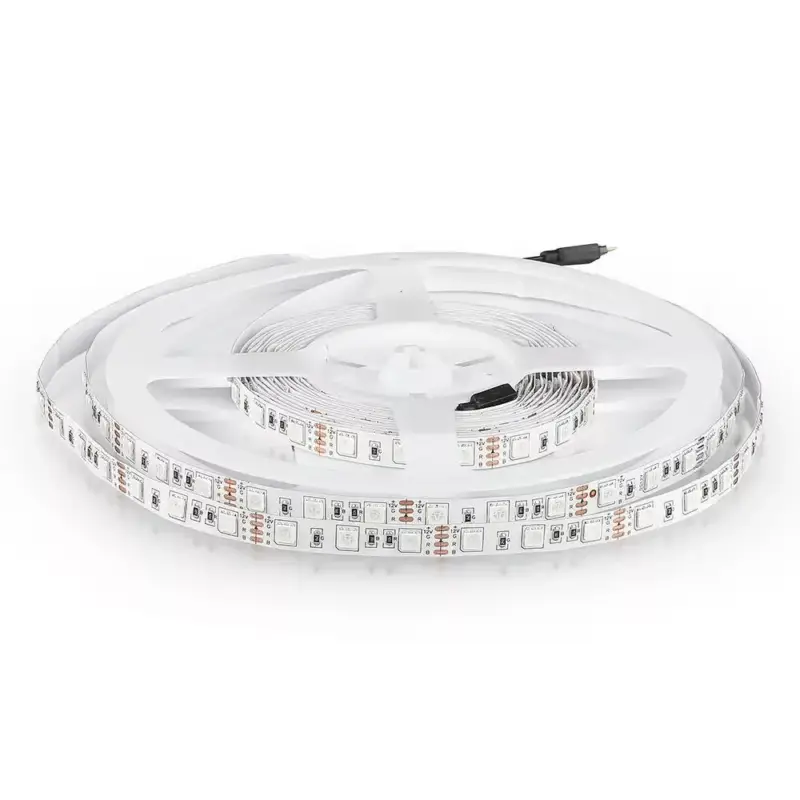 V-TAC LED szalag SMD5050 60LED/M 7W/M 12V IP20 RGB - 212120 Prémium