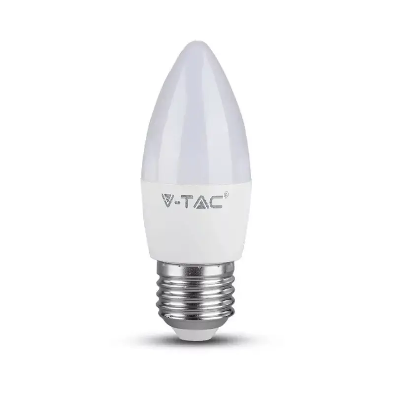 Utolsó esély V-TAC LED izzóE27 C37 4.5W 200° 4500K gyertya - 2143431