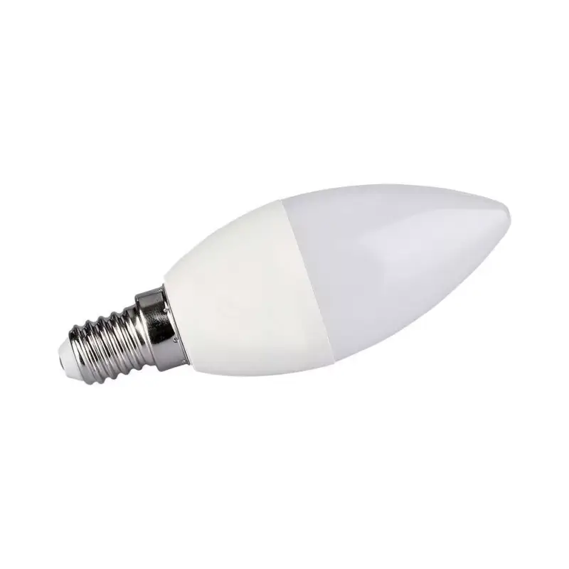 Legnépszerűbb V-TAC Wifis smart LED izzóE14 C37 4,5W 200° RGB + 3 az 1-ben (CCT) gyertya - 212754