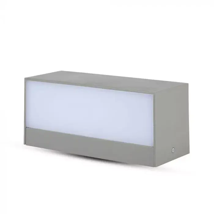 Szuper ajánlat V-TAC 12W LED Fel/Le világító kültéri lágy fény IP65 szürke színű 3000K - 218242